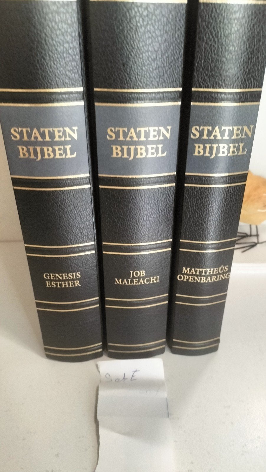 Bijbel, Driedelige Statenbijbel  Set E, Boeken, Ophalen of Verzenden, Gelezen, Christendom | Protestants