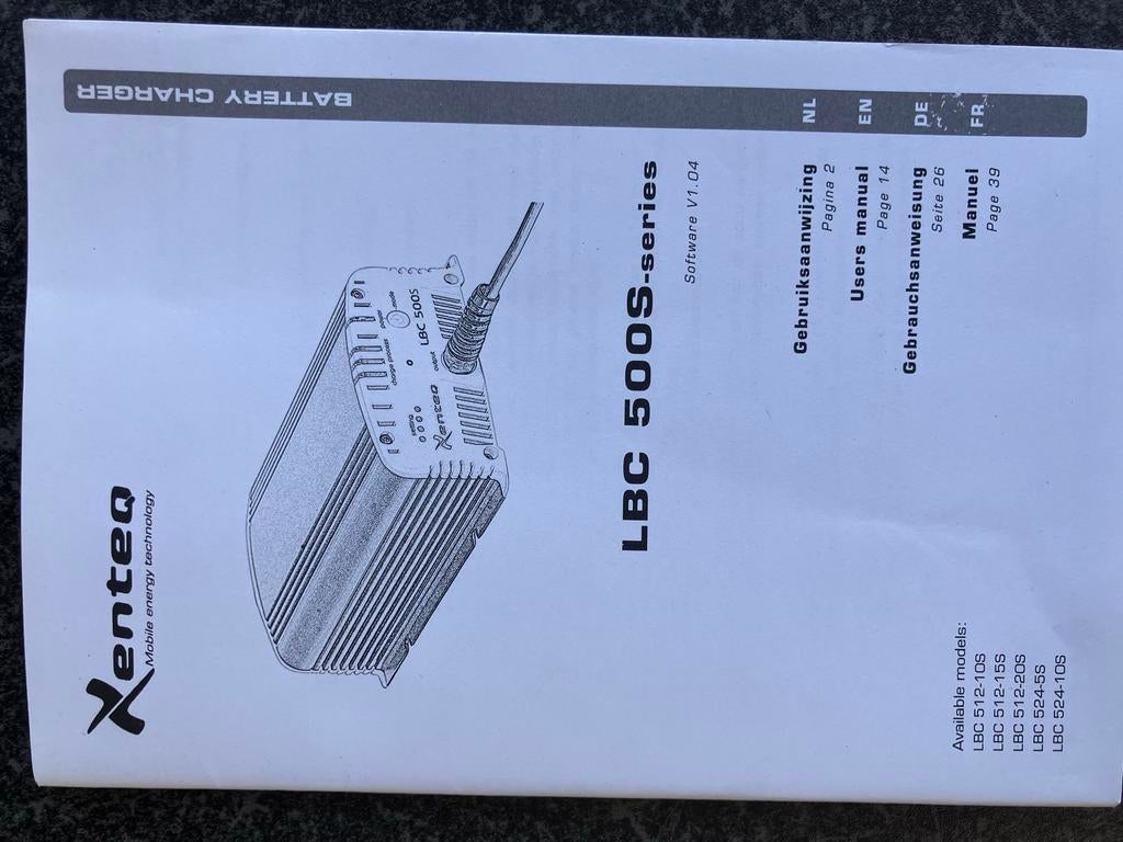Xenteq LBC 500S Acculader - Betrouwbaar en Krachtig, Verzenden, Gebruikt, Universele onderdelen