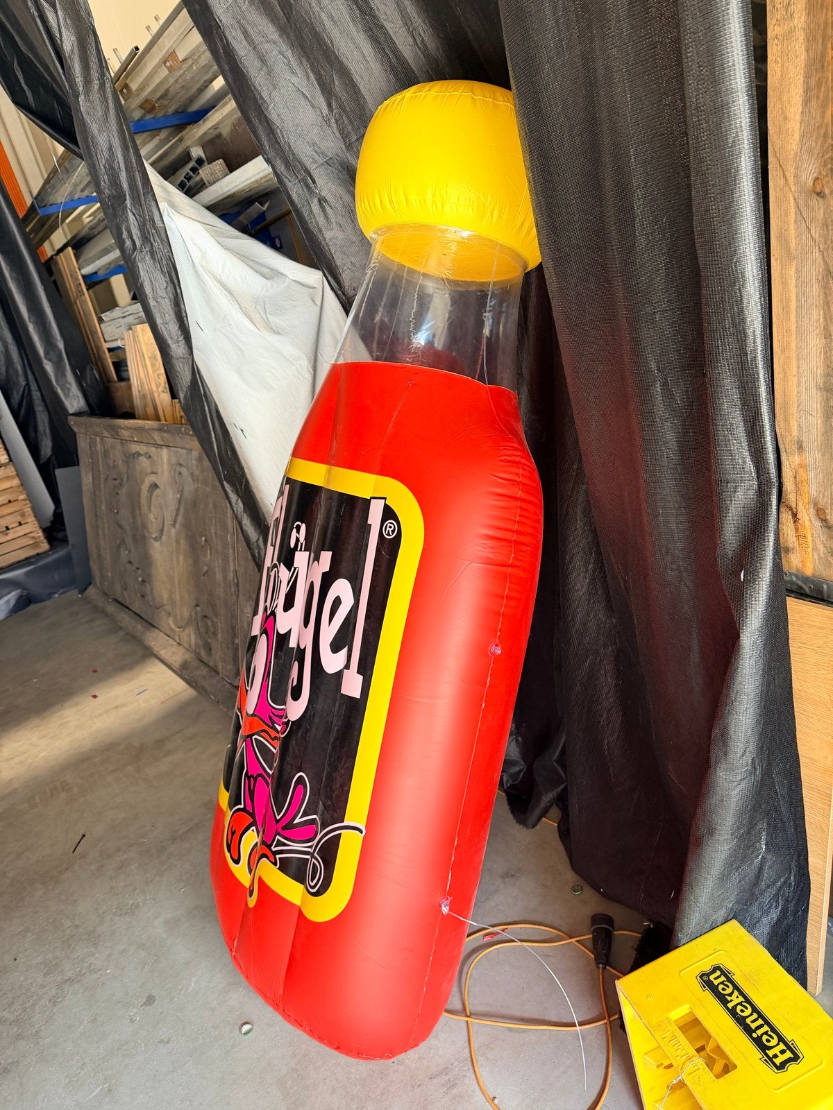 Grote opblaasbare Flügel fles - Perfect voor feesten!, Ophalen of Verzenden, Zo goed als nieuw