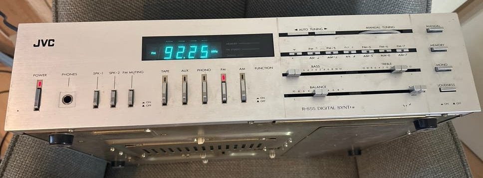 JVC R-S55 Stereo Receiver - Vintage Audio, Ophalen, Gebruikt, JVC, 120 watt of meer