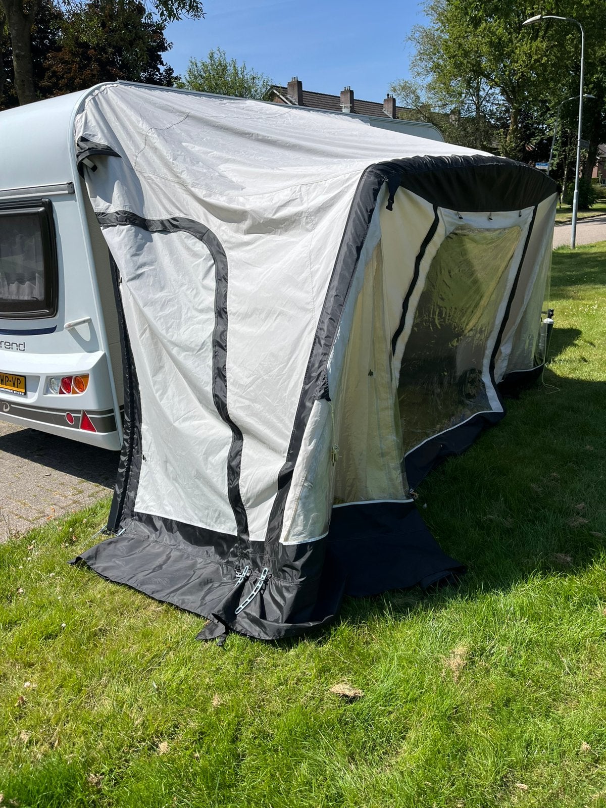 Voortent opblaasbaar StarCamp 265x300, Ophalen of Verzenden, Gebruikt