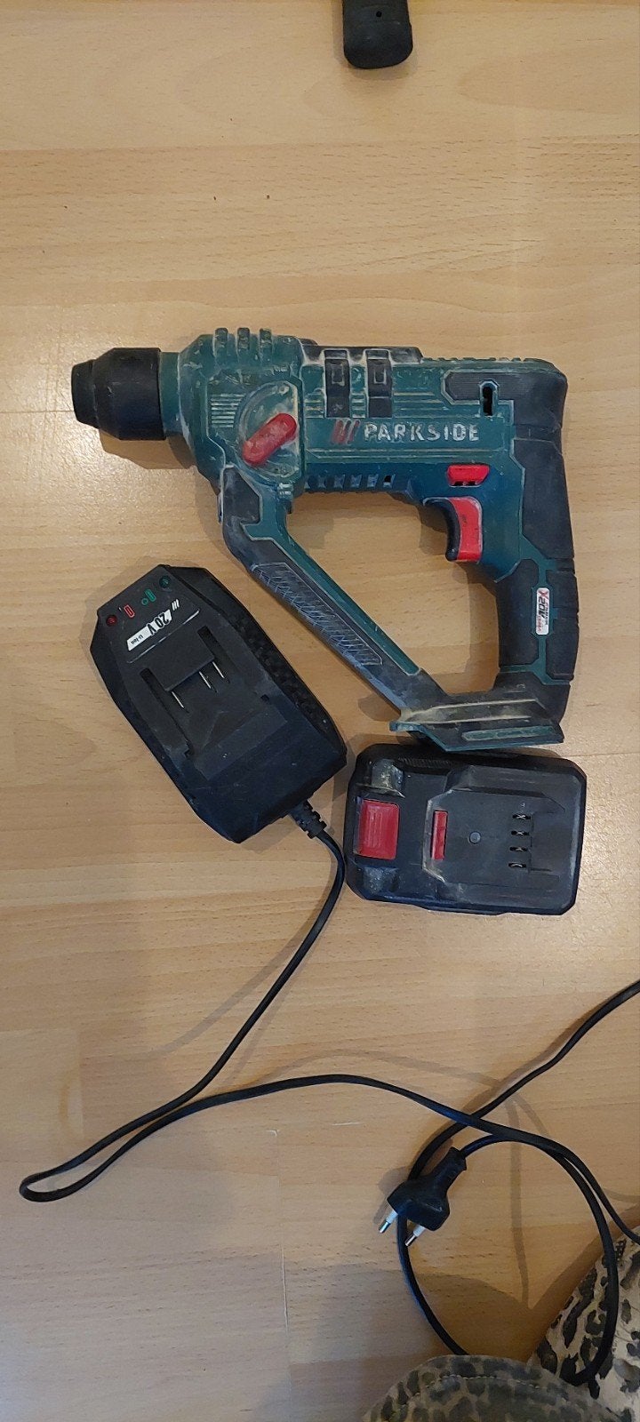 Parkside accuboormachine met accu en oplader, Ophalen, Boor- en/of Breekhamer, Klopboormechanisme, Gebruikt
