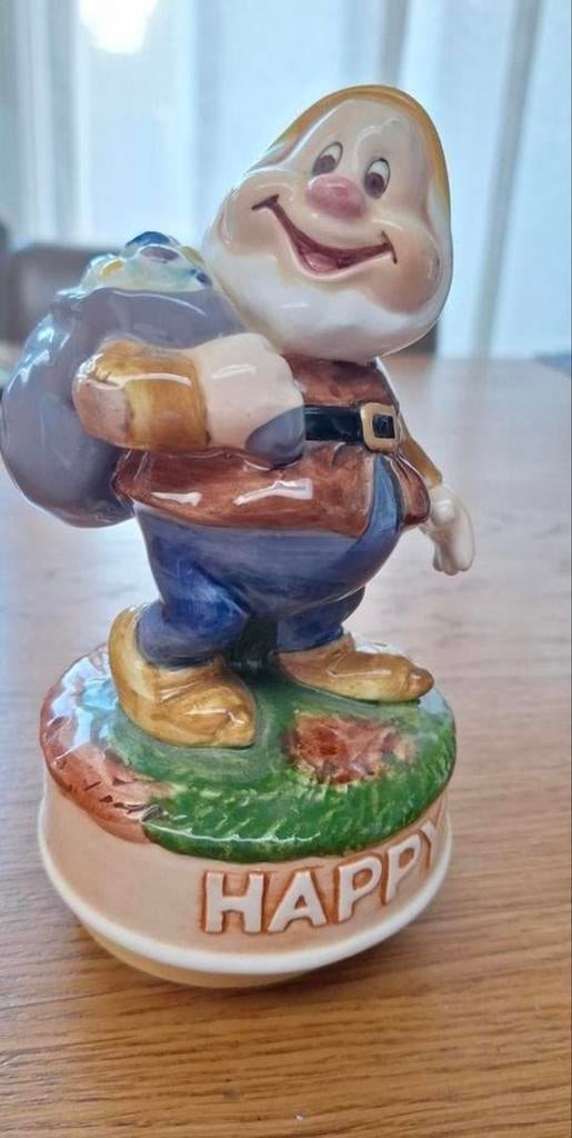 Schmid vintage speeldoosje Disney "Happy", Verzamelen, Ophalen of Verzenden
