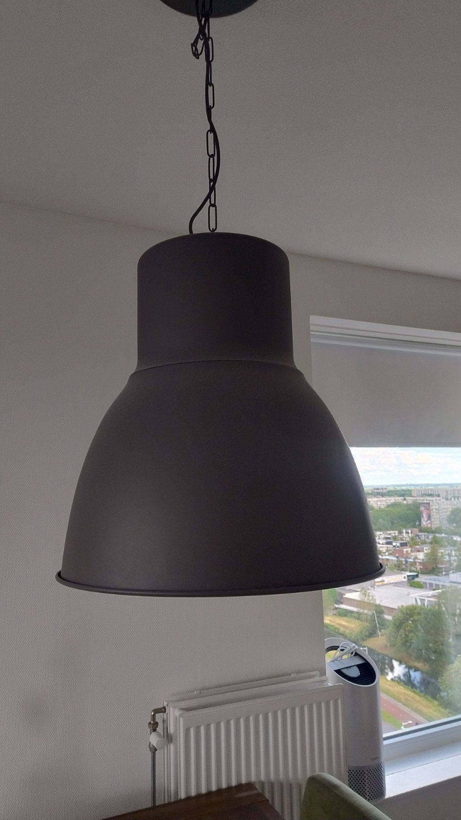 Mooie grote hektar lamp voor boven de eettafel, Ophalen, Metaal