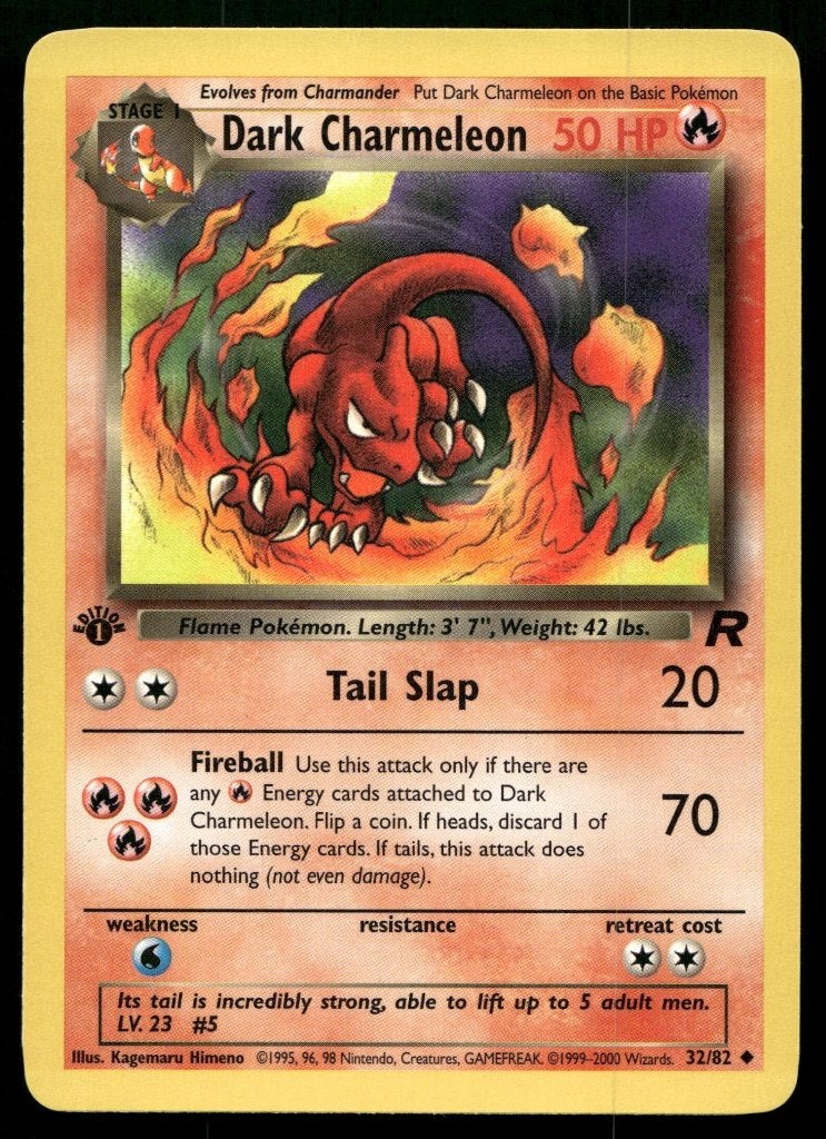 Dark Charmeleon 32/82 - Team Rocket (1st edition) (Mint), Verzenden, Gebruikt