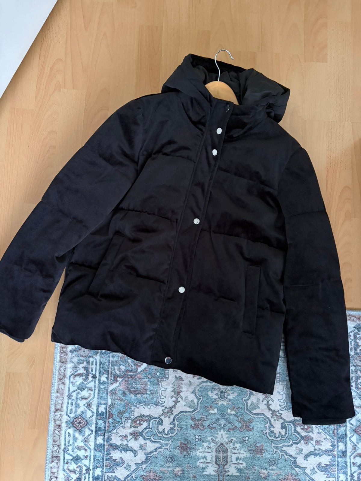 Vero Moda jas velvet zwart L, Kleding | Dames, Verzenden, Zo goed als nieuw, Maat 42/44 (L), Zwart