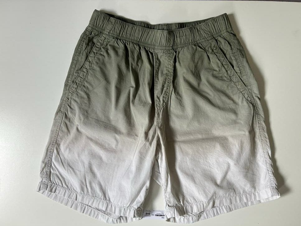 Korte broek van H&M katoen, maat 158 grijs wit kleurverloop, Ophalen of Verzenden, Zo goed als nieuw, Jongen, Broek