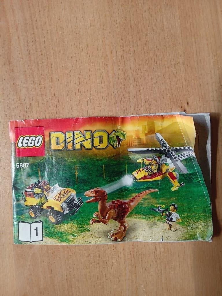 LEGO Dino 5887 Defense HQ BOEKJE 1, Gebruikt, Overige thema's, Lego, Accessoire