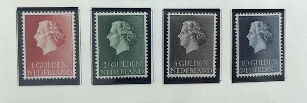 1954 Postfris 4x Koningin Juliana  NVPH 637#640 , Ophalen of Verzenden, Na 1940, Postfris