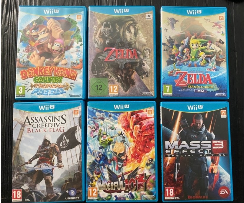 Wii u spellen div, Spelcomputers en Games, Overige genres, 1 speler, Ophalen of Verzenden, Zo goed als nieuw