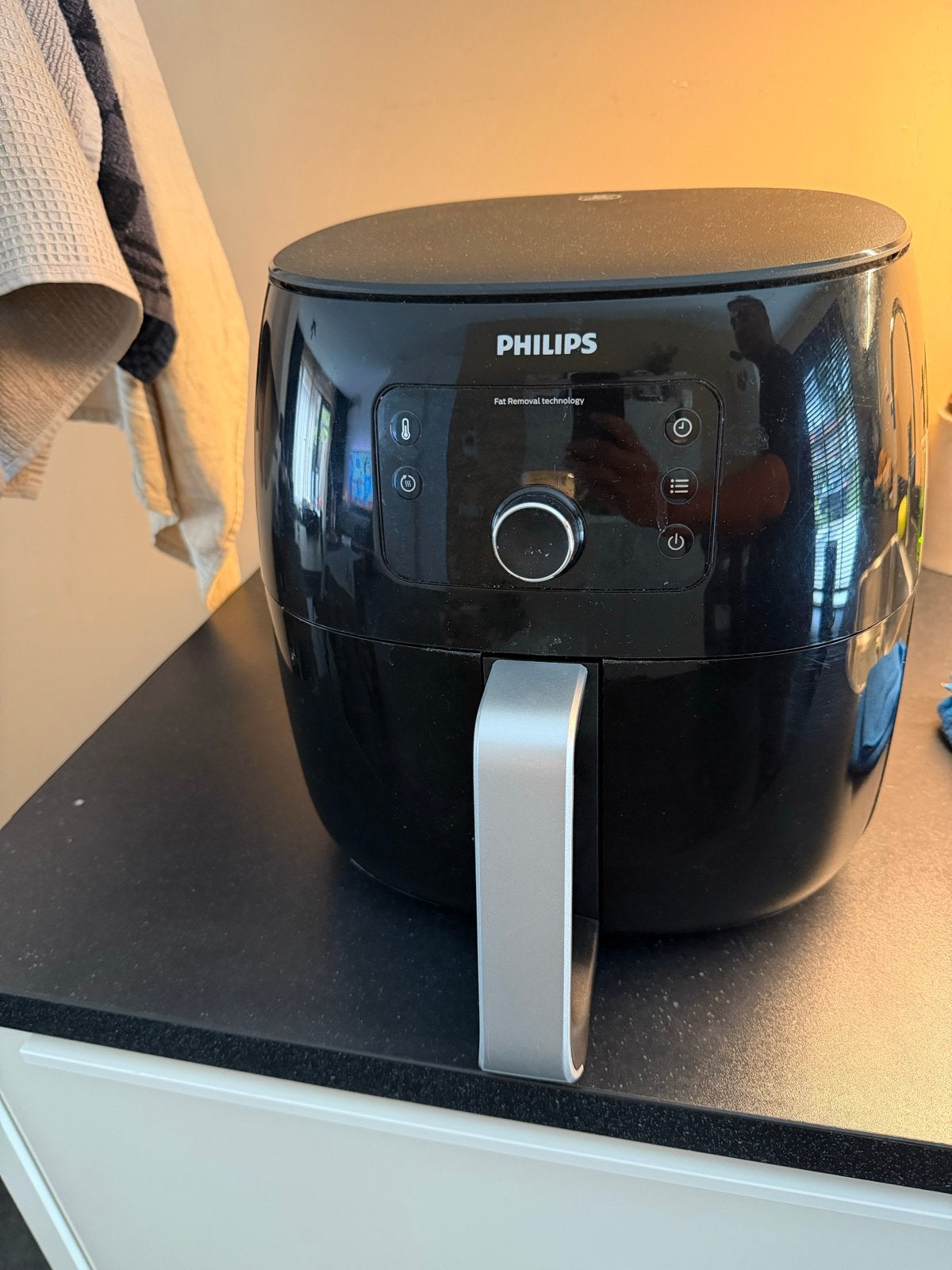 Philips Airfryer XXL - Zwart - Fat Removal Technologie, Ophalen of Verzenden, Gebruikt, Airfryer XXL, 1500 gram of meer