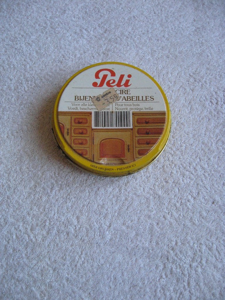 retro / vintage - rond blikje Peli Bijenwas (voor meubels), Ophalen of Verzenden, Overige typen