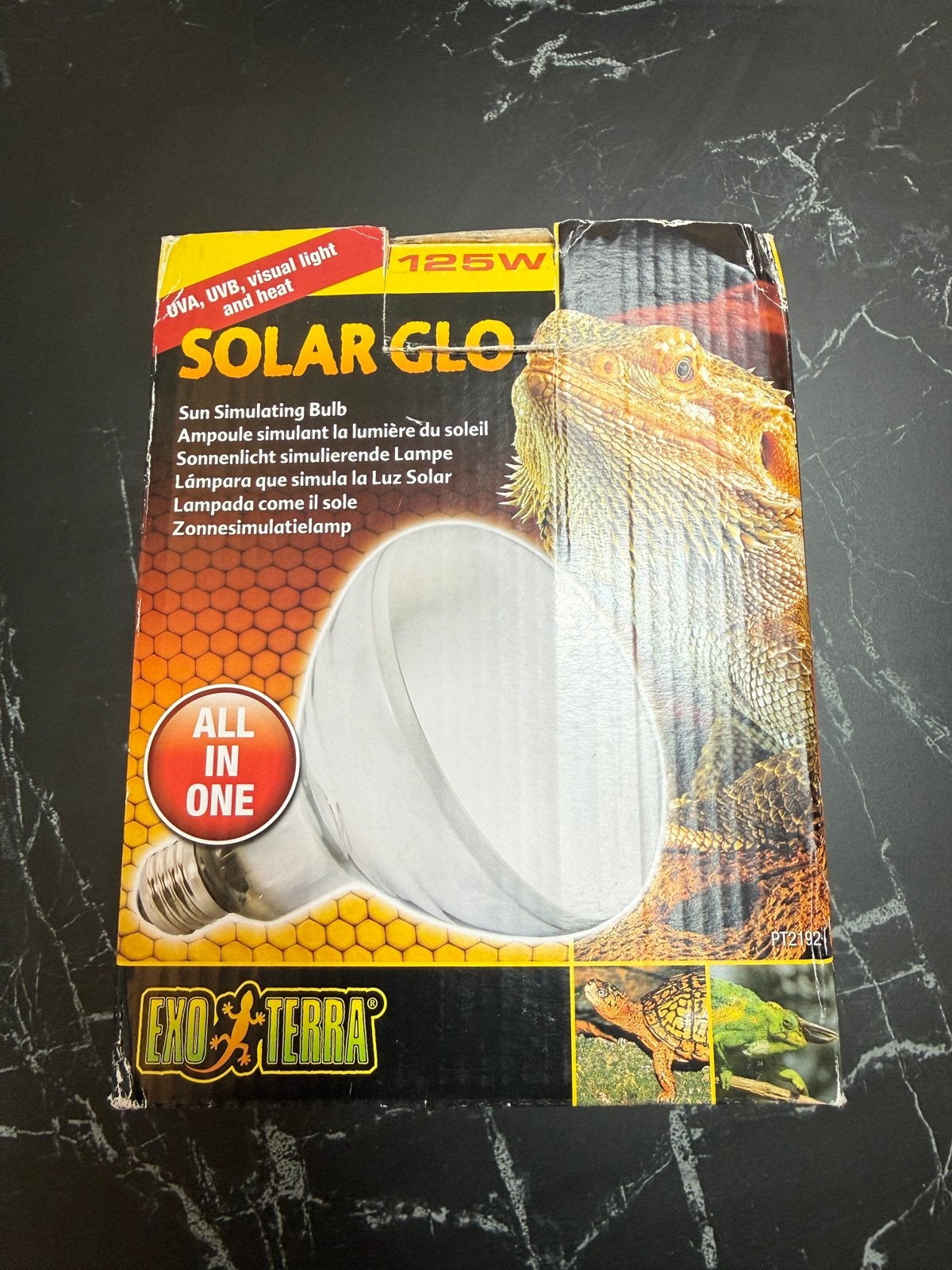 Exo Terra Solar Glo 125W – UVB/UVA Warmtelamp –Nieuw in doos, Ophalen of Verzenden, Nieuw