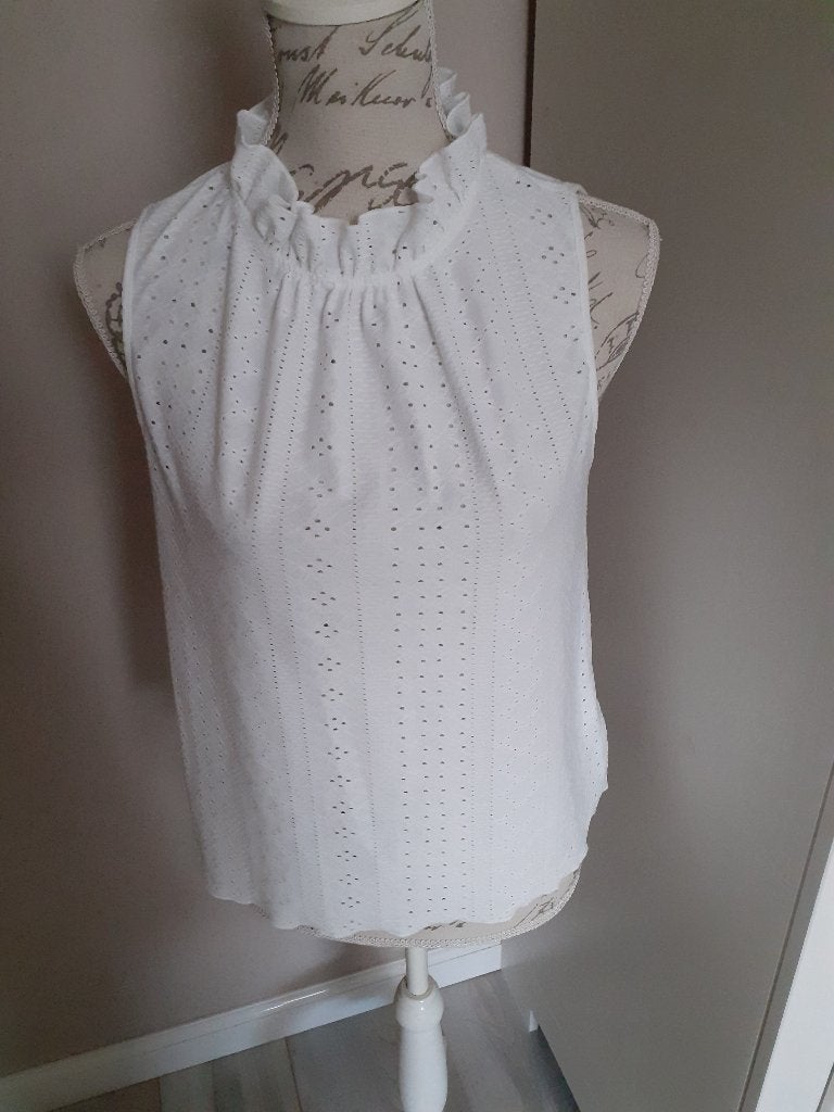 Prachtig witte top, made in ITALY, maat XS, NIEUW!, LAVERNIA, Wit, Nieuw, Ophalen of Verzenden