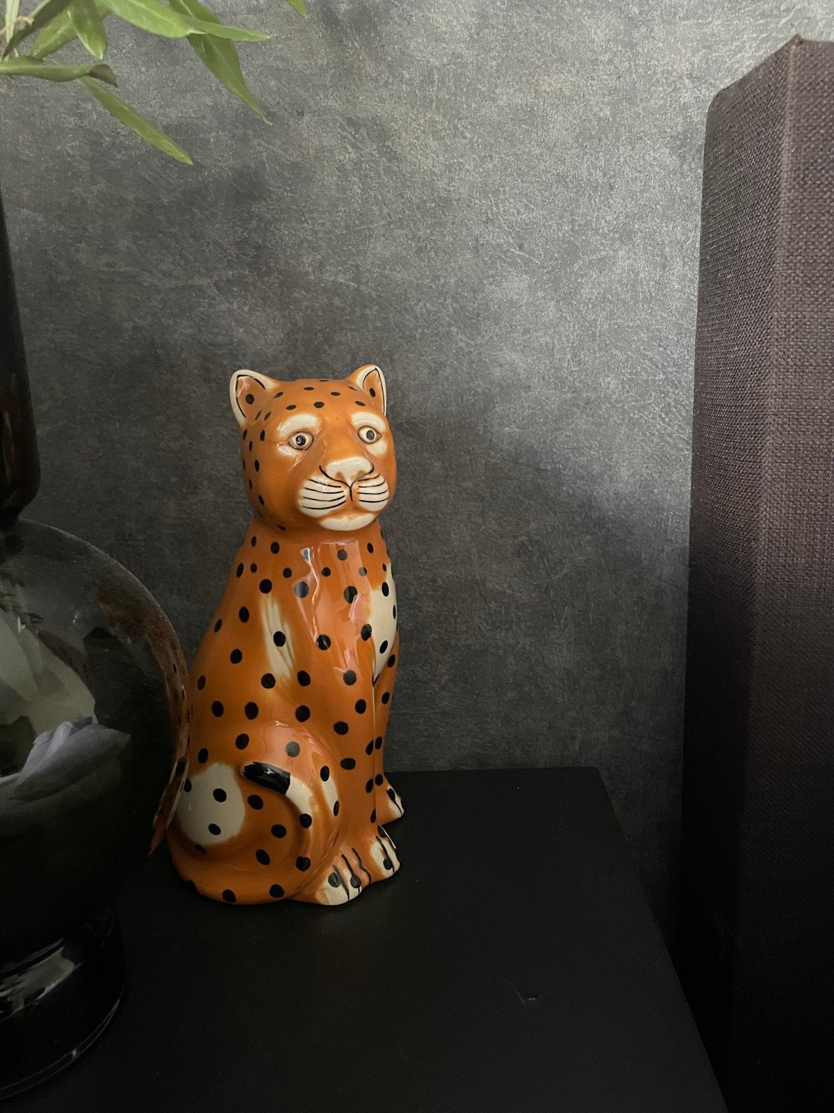 Decoratief Tijger/Panter Beeld - Oranje met Zwarte Vlekken, Huis en Inrichting, Woonaccessoires | Overige, Ophalen, Overige stijlen