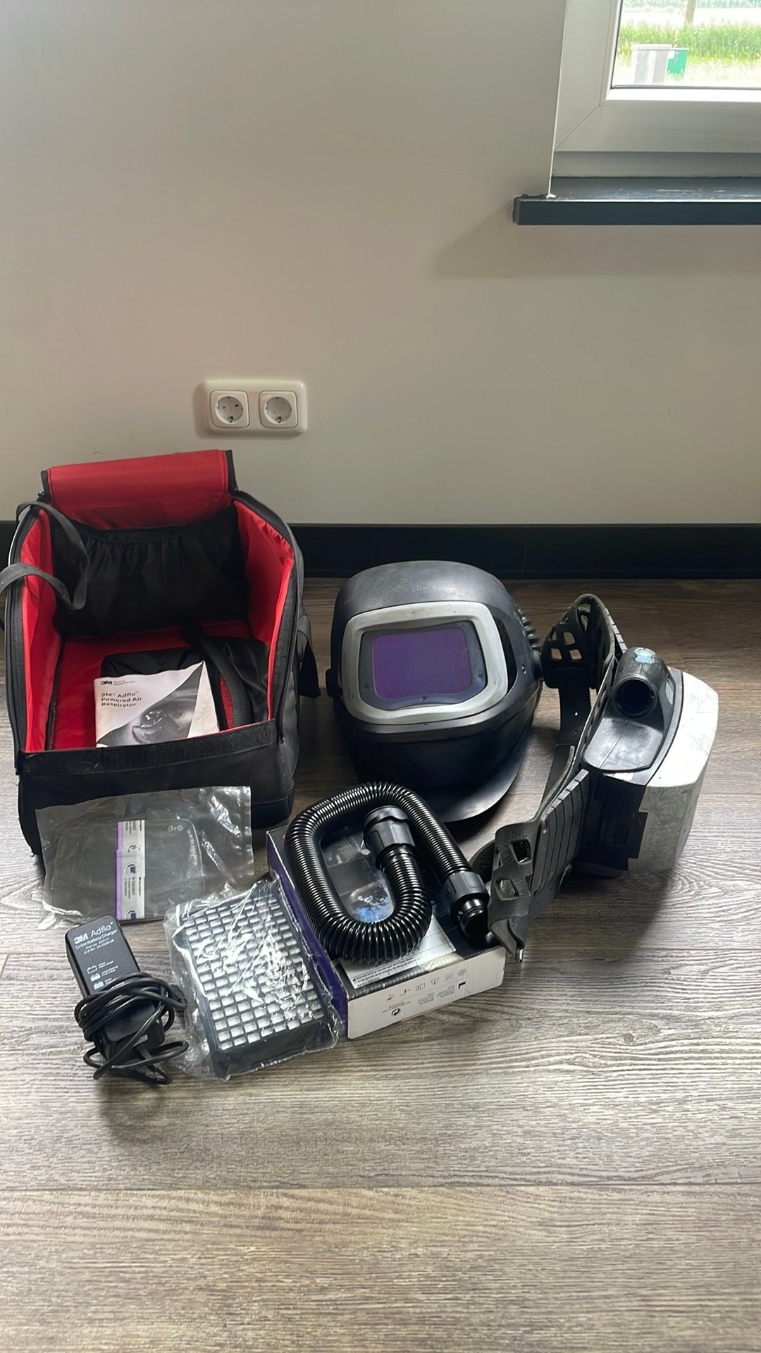 Speedglas 9100fx adflo las/slijp kap, Doe-het-zelf en Verbouw, Laskappen, Ophalen, Gebruikt