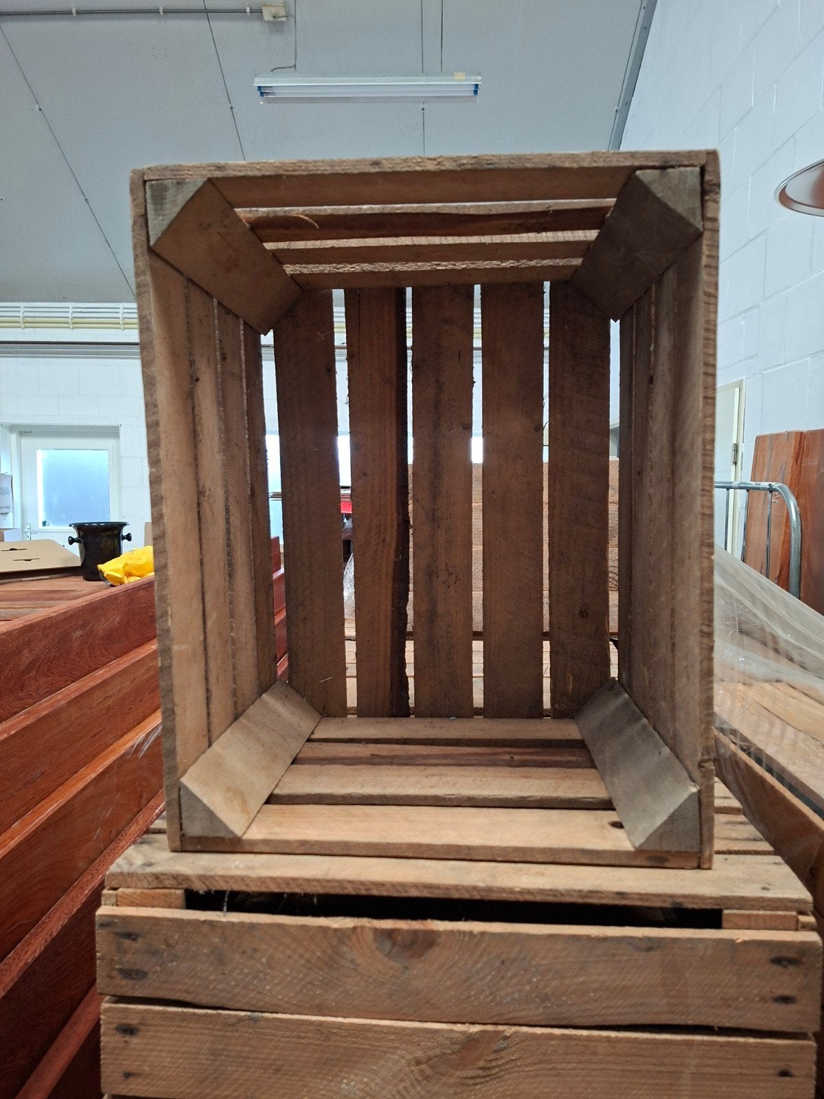 Houten krat - decoratief, Ophalen, 40 tot 60 cm, 50 tot 75 cm, Minder dan 35 cm