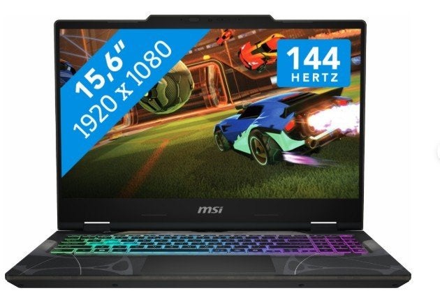 MSI Gaming Laptop 15.6" FHD 144Hz - Krachtig en Snel, Ophalen, Zo goed als nieuw, Gaming, SSD