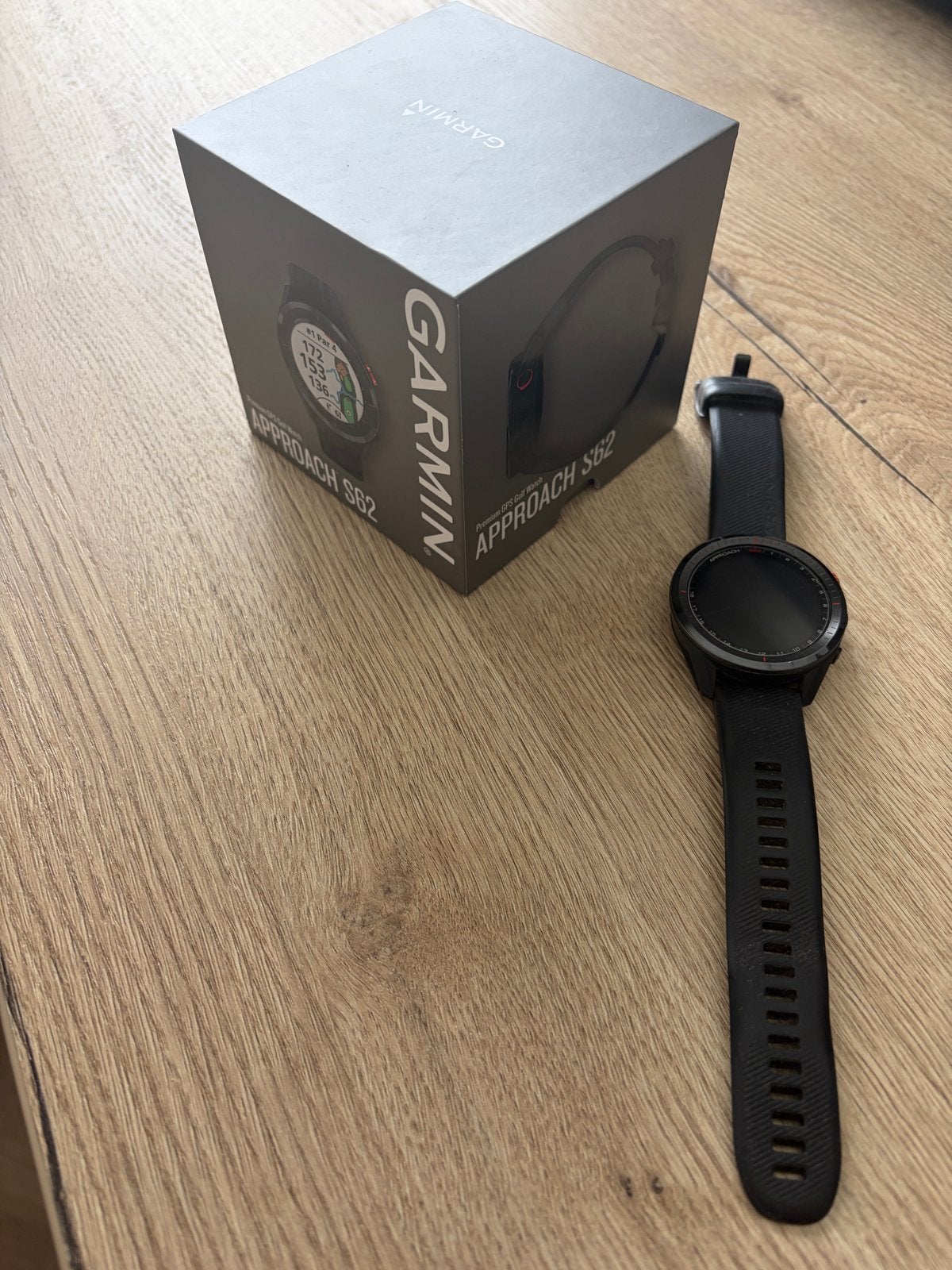 Garmin Approach S62 GPS Golfhorloge, Zwart, Ophalen of Verzenden, Waterdicht, Afstand