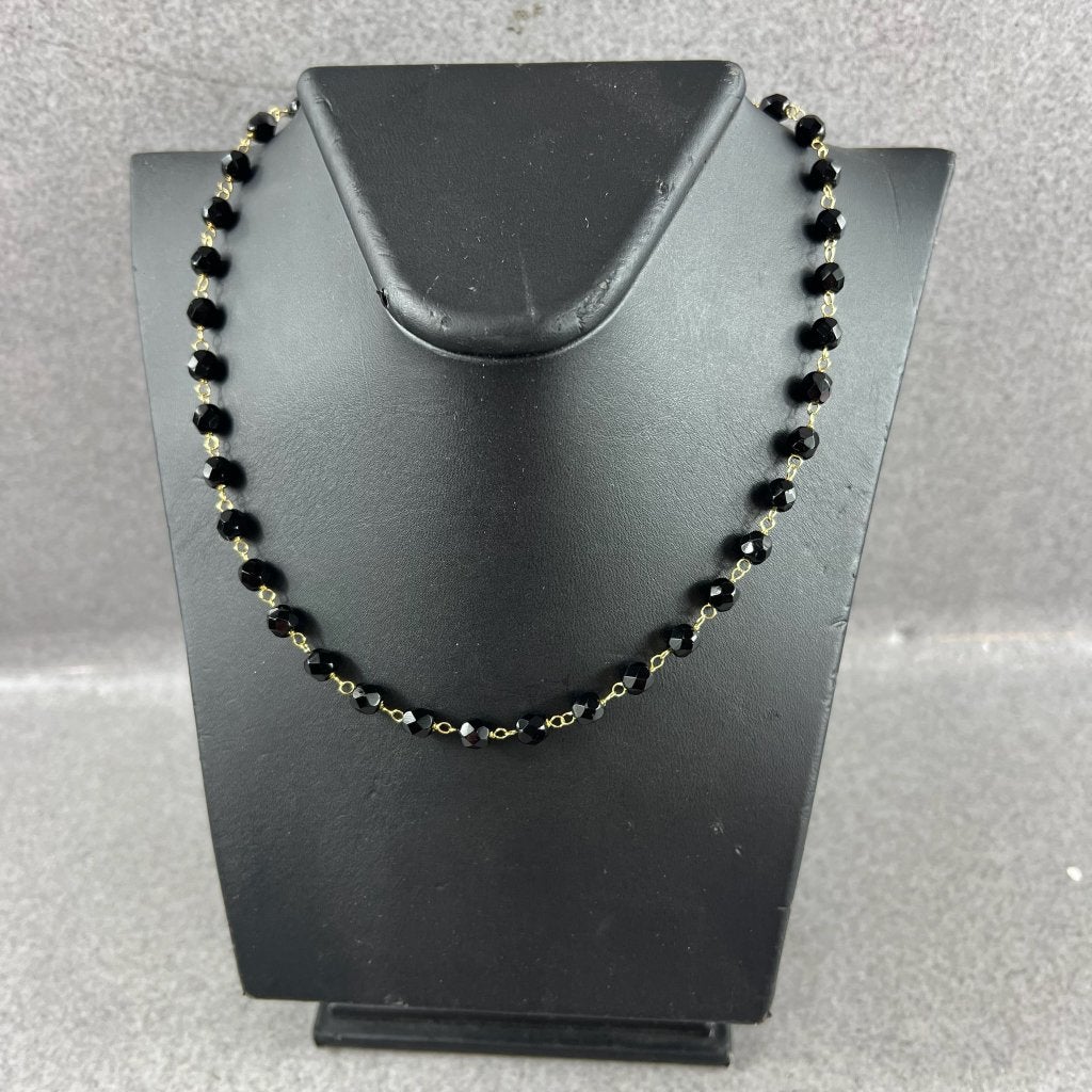 Gouden Ketting | 14k | 11,48g | kralen | 42,7cm | 413796, Ophalen of Verzenden, Gebruikt, Goud, Goud