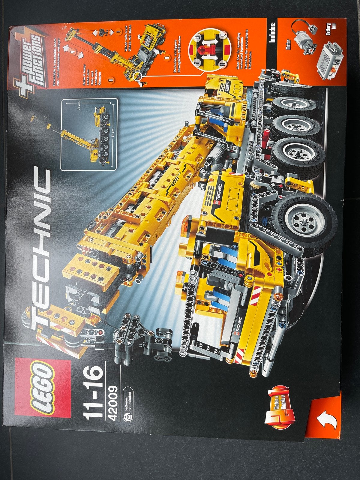 LEGO Technic 42009 Mobiele Kraan MK II met Power Functions, Ophalen of Verzenden, Zo goed als nieuw, Overige merken