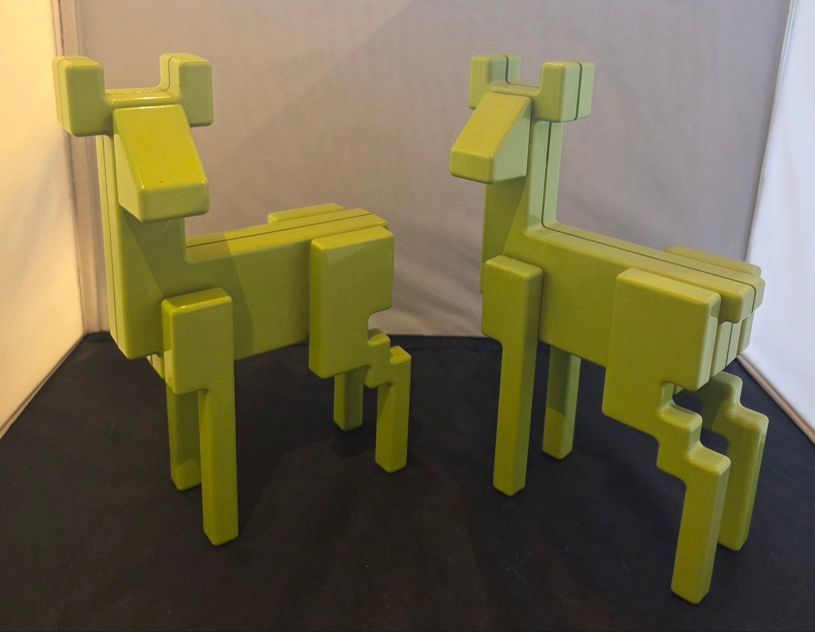 Ikea Set van 2 design unieke herten decoratie in pixelstijl, Ophalen of Verzenden