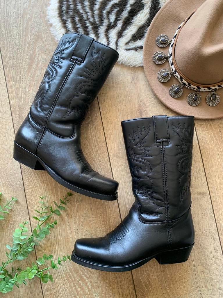 Kentucky’s Western boots 38 square toe bikerboots laarzen, Hoge laarzen, -, Zwart, -