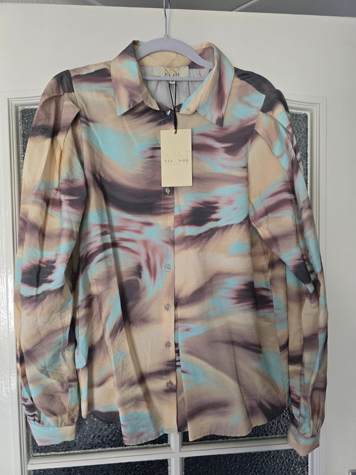 nieuw Nia Nor blouse M pastel, Ophalen of Verzenden, Nieuw