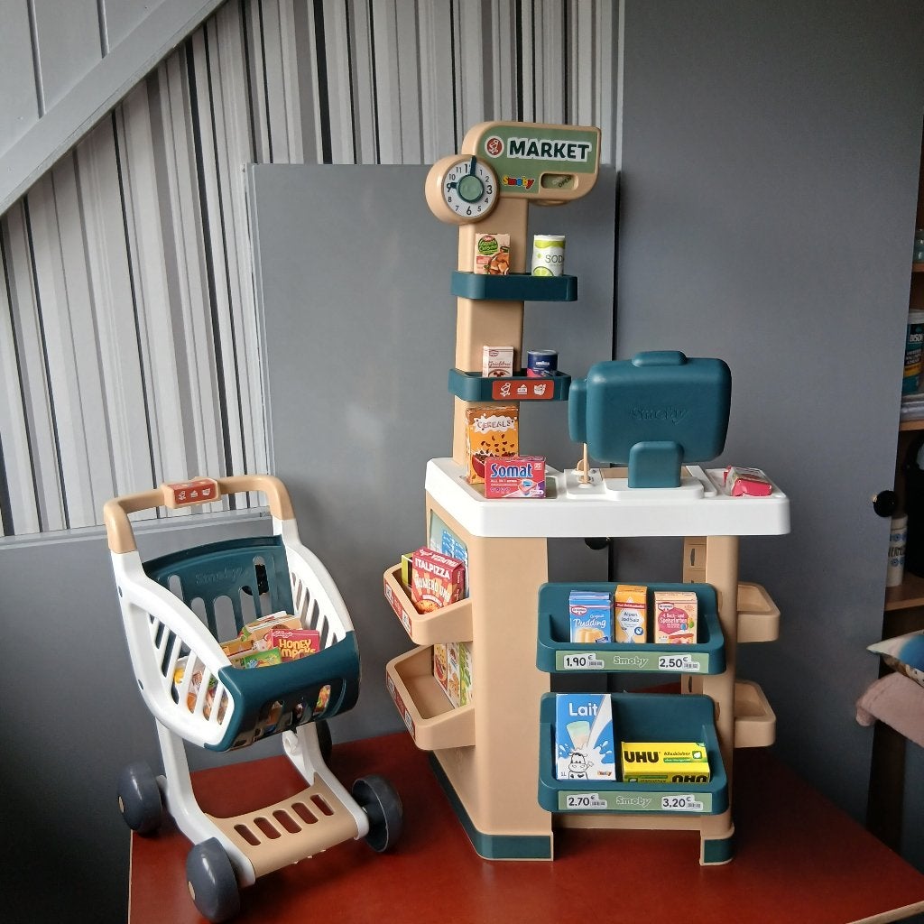Zeer mooie Smoby supermarkt speelset, Ophalen, Zo goed als nieuw, Kunststof