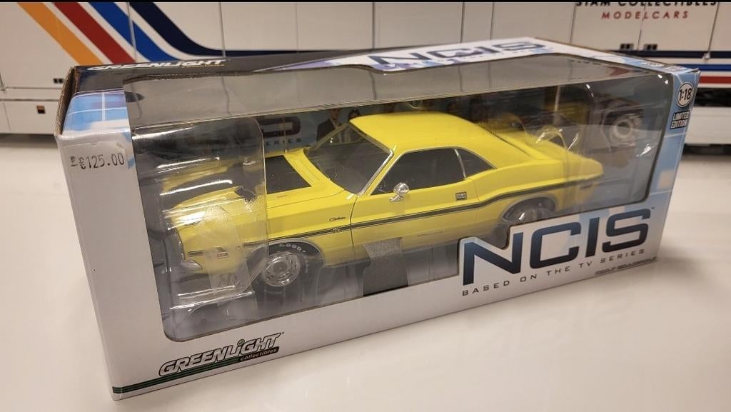Greenlight Dodge Challenger R/T Yellow - 1970, Overige merken, Auto, Ophalen of Verzenden, Zo goed als nieuw