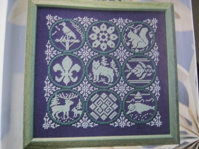Borduurpatroon  Wereld Dieren Cirkel merklap    nr 9198 do, Verzenden, Nieuw, Handborduren, Patroon