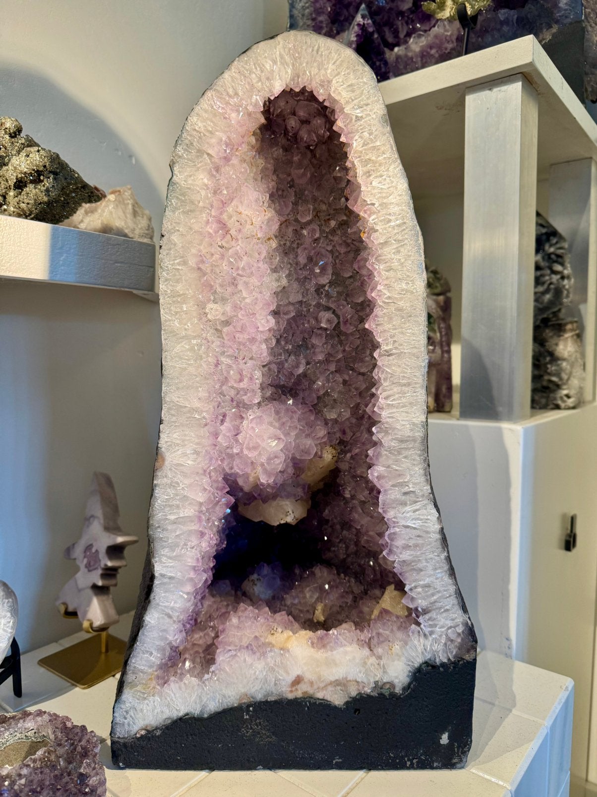 Amethist geode, Verzamelen, Ophalen