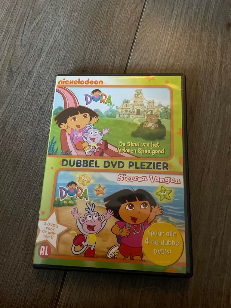 Dora Dubbel DVD Plezier: De Stad van het Verloren Speelgoed, Avontuur, Alle leeftijden, Ophalen of Verzenden, Zo goed als nieuw