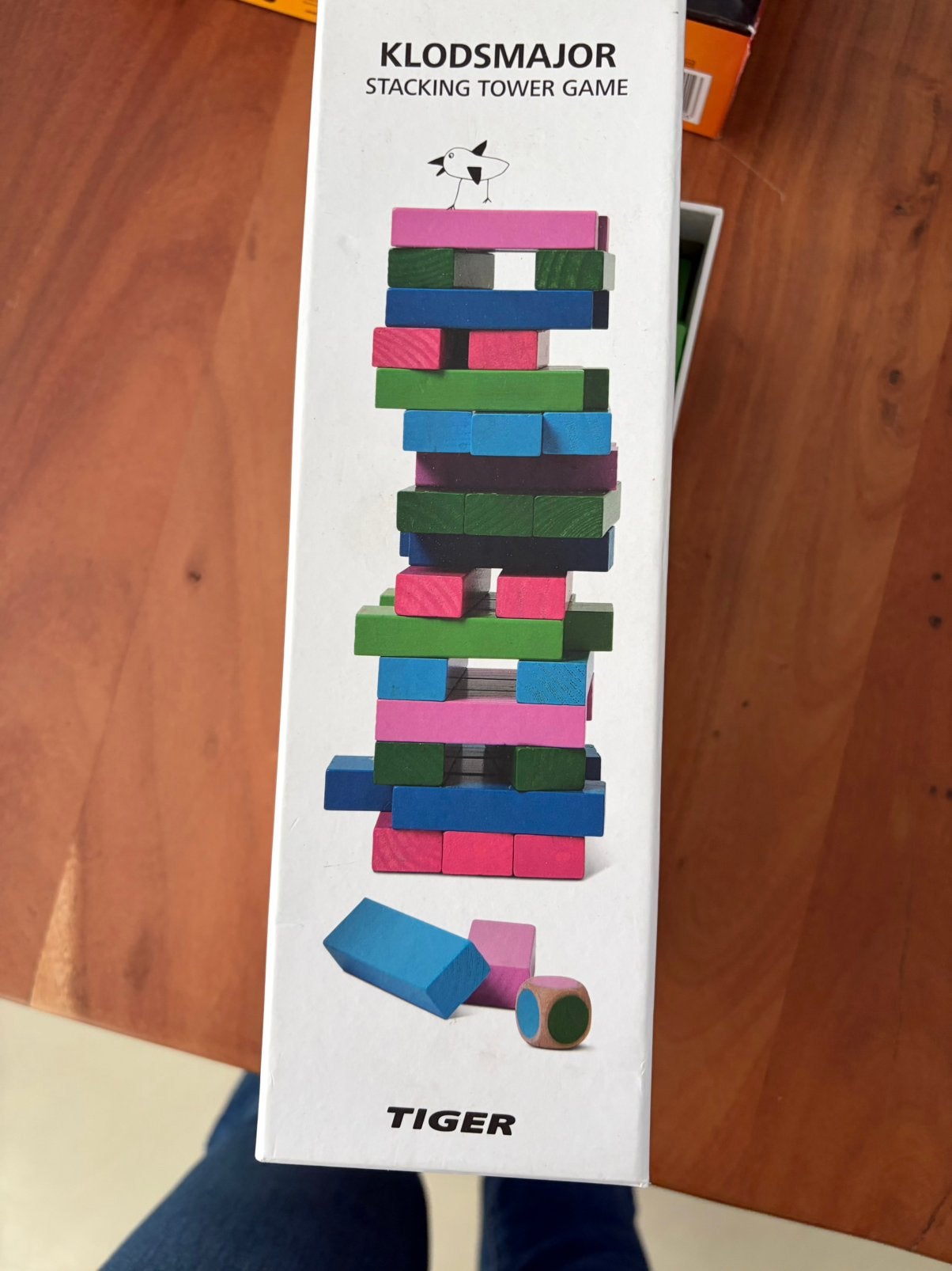 Spel jenga kleur, Ophalen of Verzenden, Zo goed als nieuw