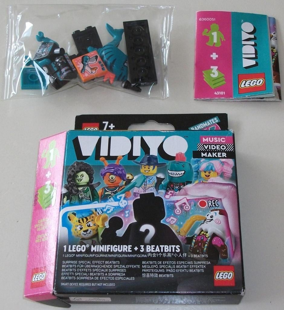 Lego Minifiguur *** VIDIYO *** Shark Singer *NIEUW*, Nieuw, Ophalen of Verzenden, Minifiguren serie, Complete set