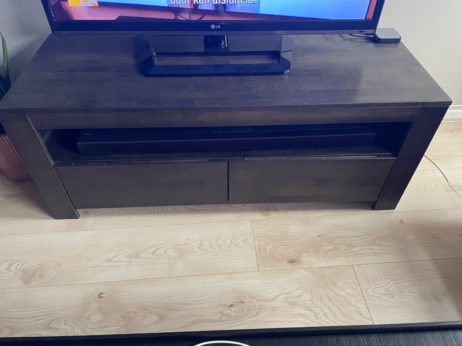 WOOOD TV Meubel Lars (Eiken hout), 100 tot 150 cm, Eikenhout, Ophalen of Verzenden, Zo goed als nieuw