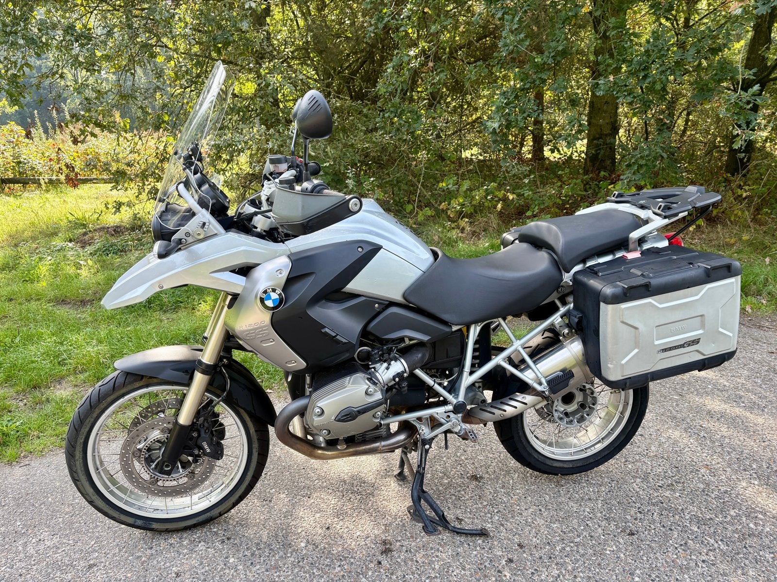 BMW R1200GS ABS-ASC bj2008 met Vario koffers, 2 cilinders, Motorrijbewijs A, Gebruikt, Particulier