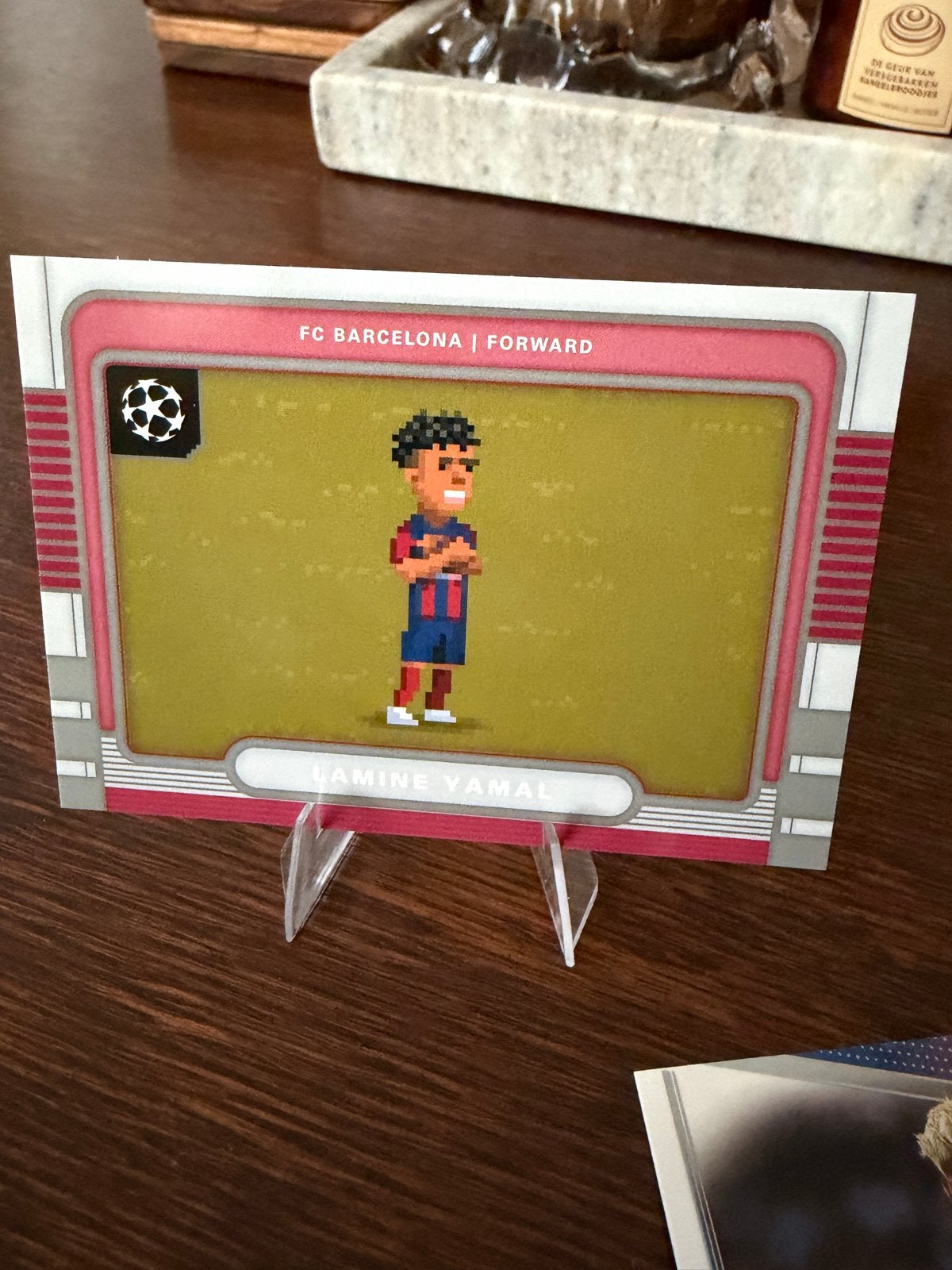 Lamine Yamal FC Barcelona Spelerskaart - Pixel Art, Ophalen of Verzenden, Zo goed als nieuw, Buitenlandse clubs, Spelerskaart