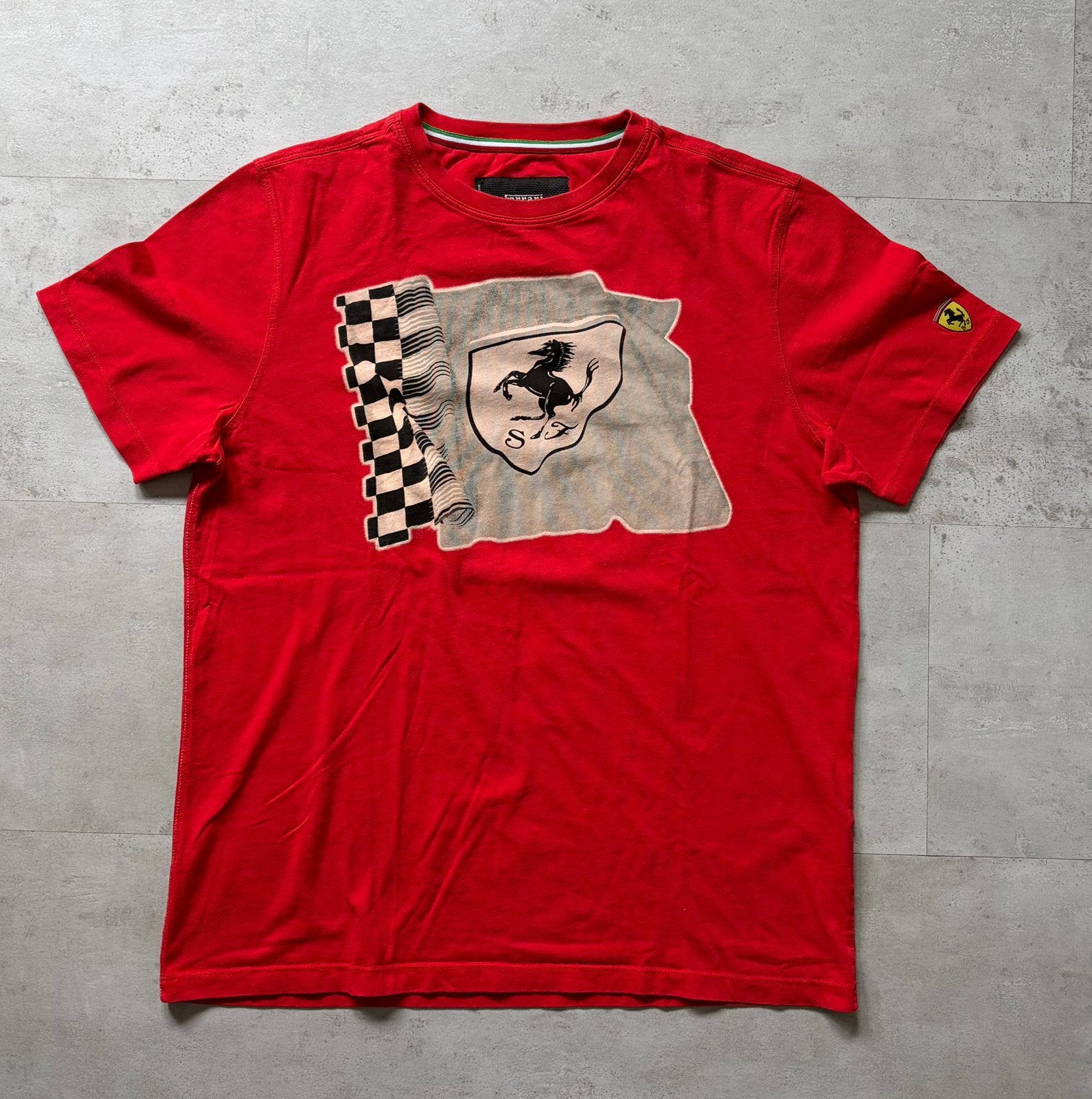 Ferrari t shirt, Kleding | Heren, Ophalen of Verzenden, Zo goed als nieuw, Rood