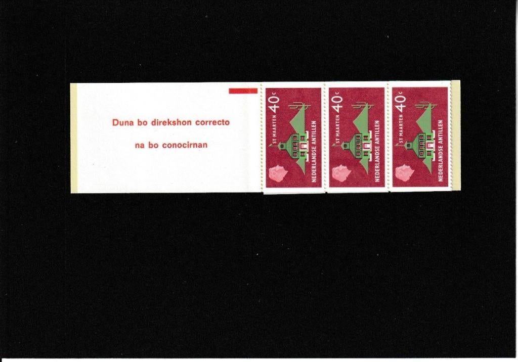MEDER;AMSE ANTILLEN / PB 1/ POSTZEGELBOEKJE, Postzegels en Munten, Postzegels | Nederlandse Antillen en Aruba, Ophalen of Verzenden