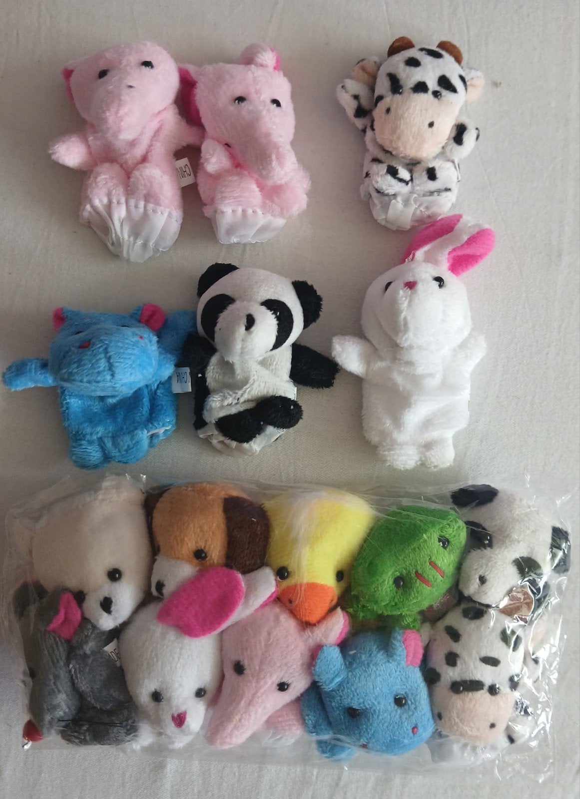 16 vingerpopjes speelgoed voor kind van 3-4 jaar oud, Overige merken, Overige karakters, Overige typen, Ophalen of Verzenden