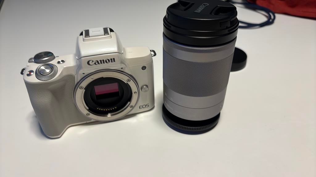 Canon EOS M50 body + EF M 18-150 lens als nieuw, Canon, Compact, Ophalen of Verzenden, Zo goed als nieuw