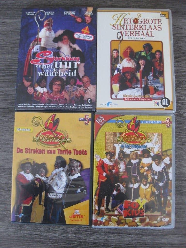 4 Sinterklaas DVD's: 3x ZGAN, 1x Nieuw in Seal. Set € 2,50, Cd's en Dvd's, Alle leeftijden, Zo goed als nieuw, Sinterklaas, Film