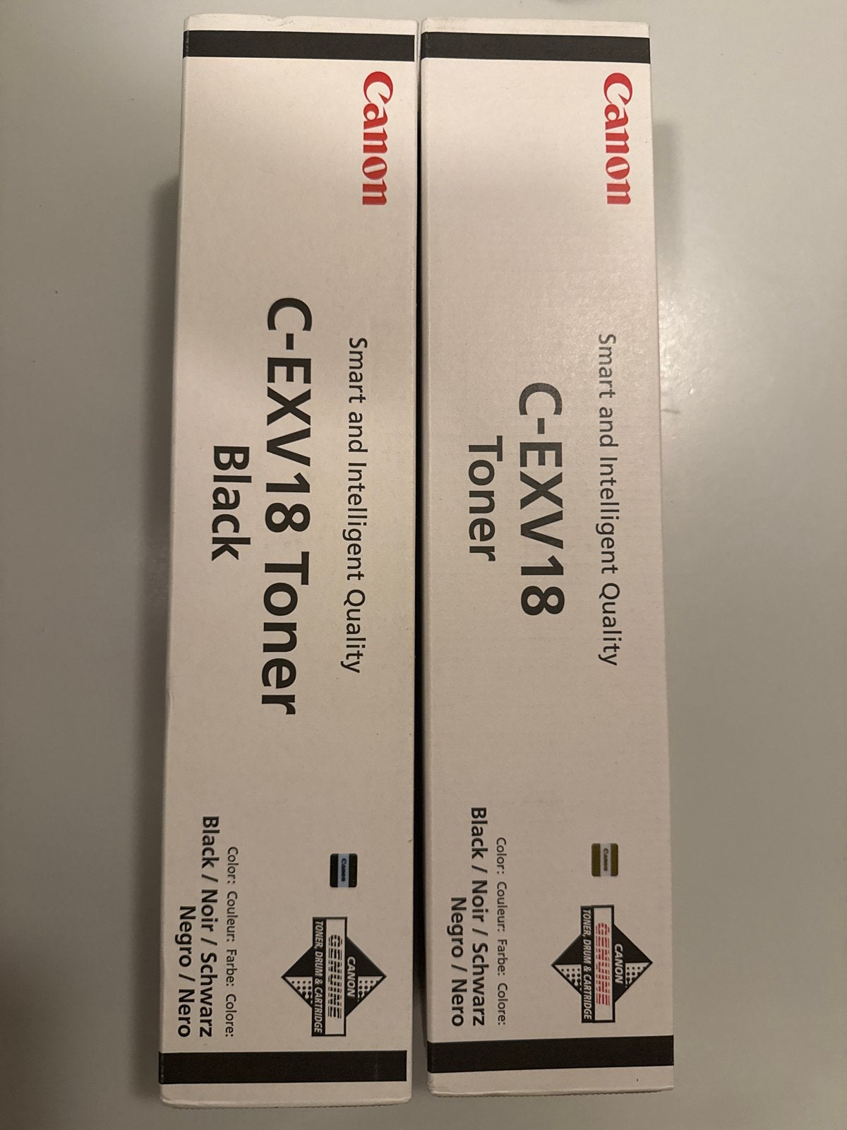 Canon C-EXV18 Toner Zwart (2 stuks), Ophalen of Verzenden, Nieuw