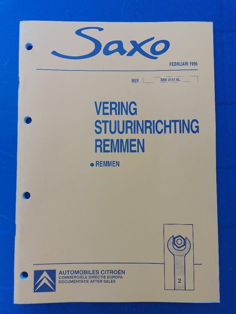 Citroen Saxo dealer werkplaatsboek complete remsysteem, Verzenden, Zo goed als nieuw, Citroën