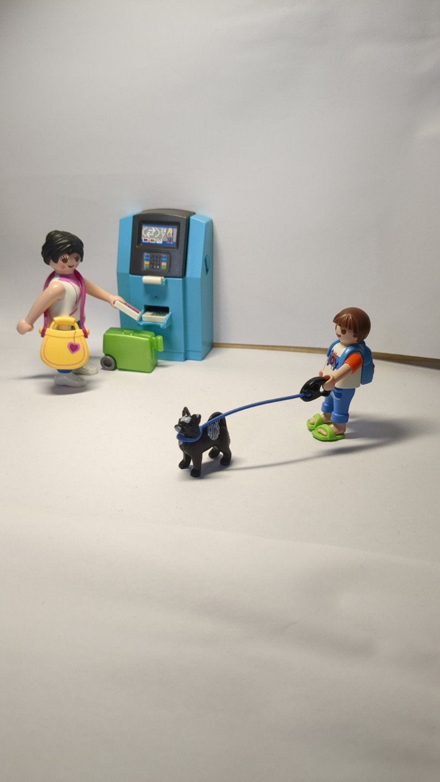 Playmobil pinautomaat met figuren en accessoires, Ophalen, Gebruikt