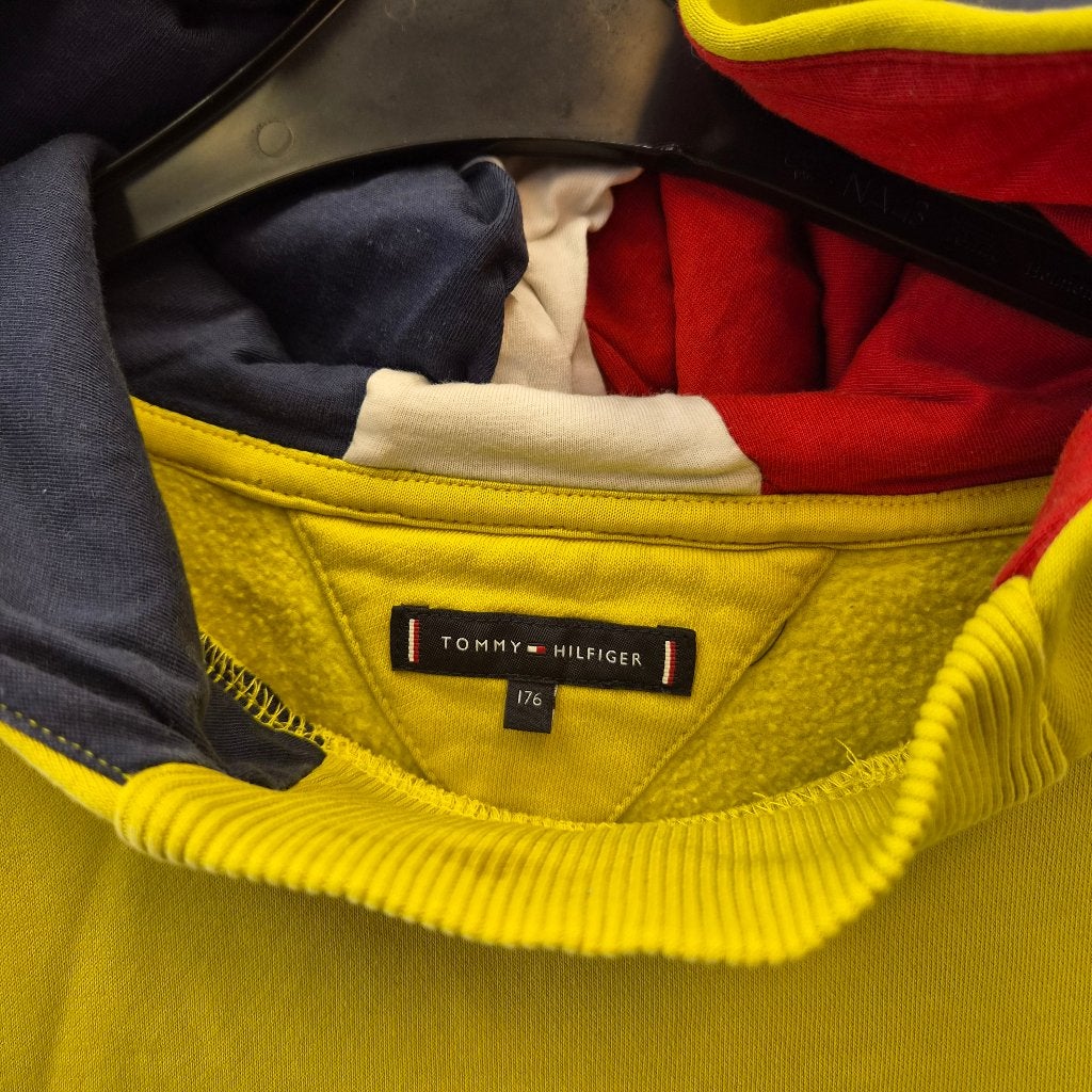 Tommy Hilfiger mosterd gele hoodie trui mt 176 / S nr, Kleding | Dames, ., Geel, Ophalen of Verzenden, Zo goed als nieuw