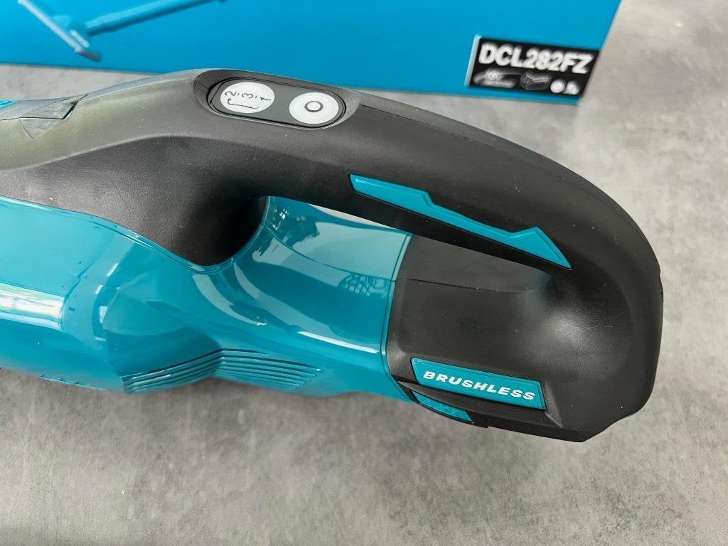 MAKITA DCL282FZB 18v ACCU STEELSTOFZUIGER ZWART LI-ION LXT, Ophalen of Verzenden, Nieuw, Stofzak, Minder dan 1200 watt