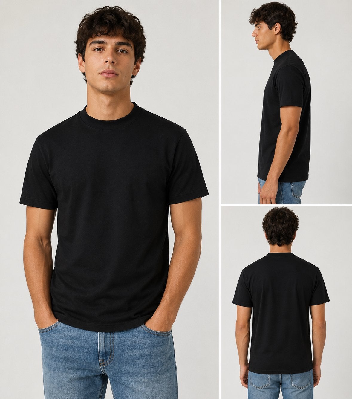 T-shirt zwart en wit / particulier en zakelijke inkoop, Verzenden, Nieuw, Overige maten, Zwart