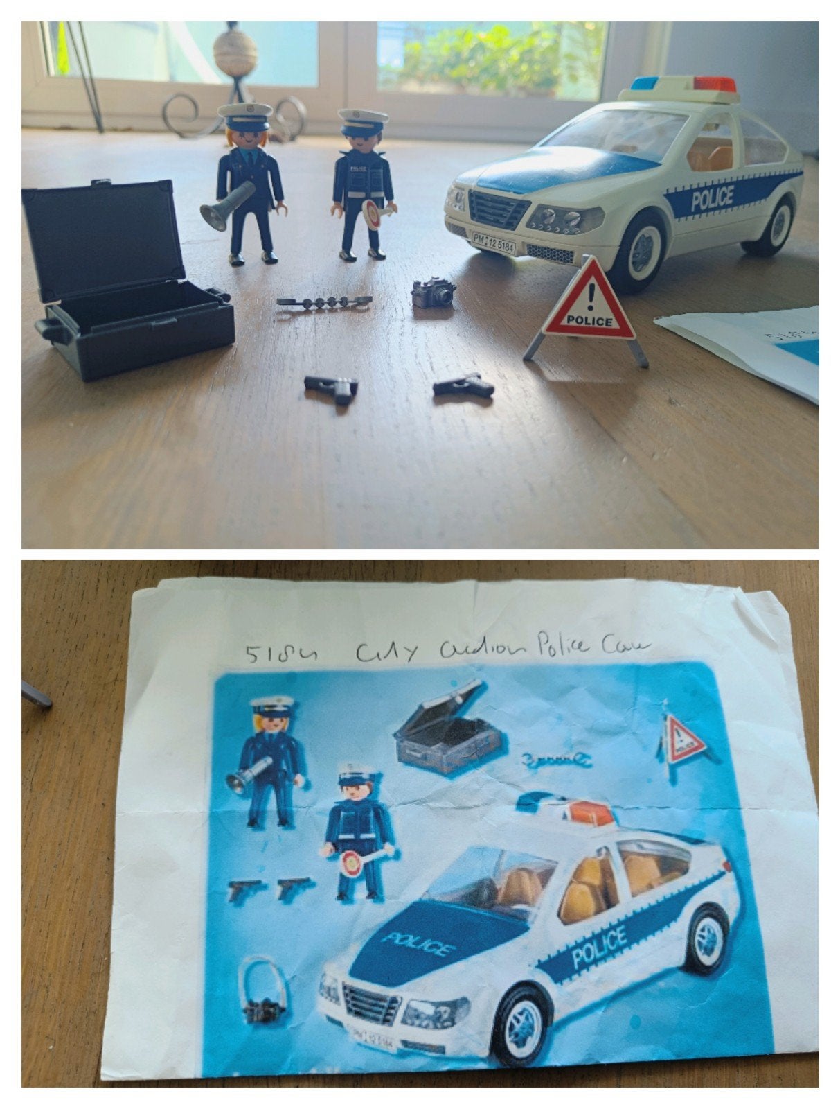 Playmobil Politieauto 5184 City Action met 2 agenten, Ophalen, Gebruikt, Complete set, Voertuig